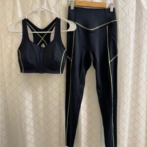 Black and Green Activewear Vitality Set